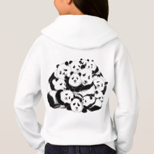 Sweat - shirt à capuche amusant avec des pandas de