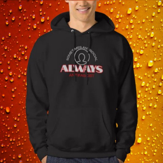 Sweat - shirt à capuche antifasciste