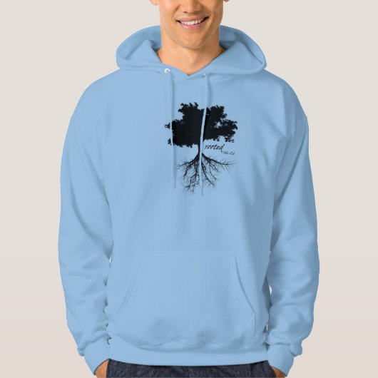 Sweat - shirt à capuche (arbre avec des racines) (Devant)