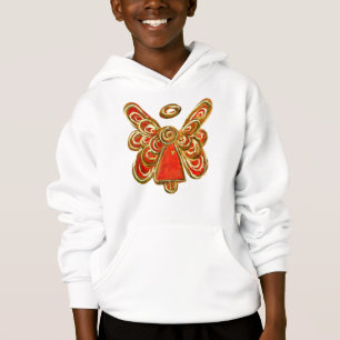 Sweat-shirt à capuche Art de vacances Ange gardien