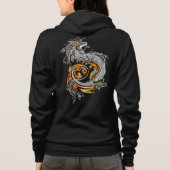 Sweat - shirt à capuche asiatique fait sur (Dos)