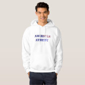 Sweat - shirt à capuche athée américain (Devant entier)