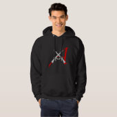 Sweat - shirt à capuche athée militant (Devant entier)