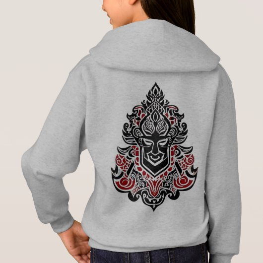 Sweat - shirt à capuche avec conception de typogra (Dos)