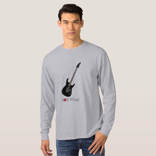 Sweat - shirt à capuche avec illustration de guita (Devant entier)