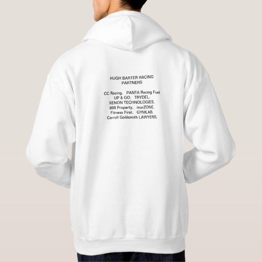 Sweat - shirt à capuche avec les sponsors (Dos)