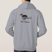 Sweat - shirt à capuche avec schéma plus épais (Dos)