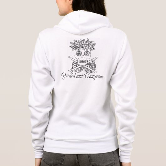 Sweat - shirt à capuche bavardé et dangereux de (Dos)