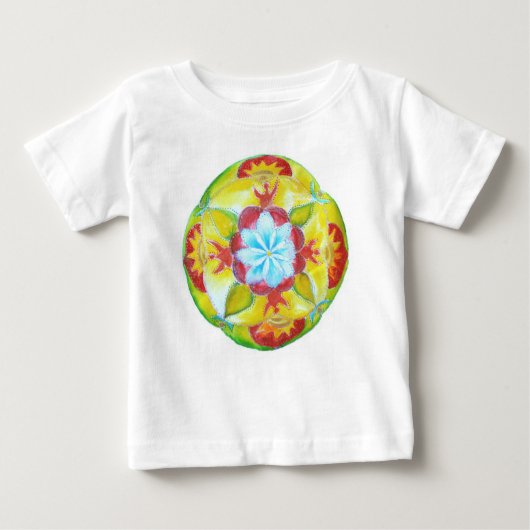 Sweat - shirt à capuche bébé Mandala (Devant)