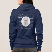 Sweat - shirt à capuche Bichon Traits (Dos)