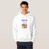 Sweat - shirt à capuche blanc (Devant entier)