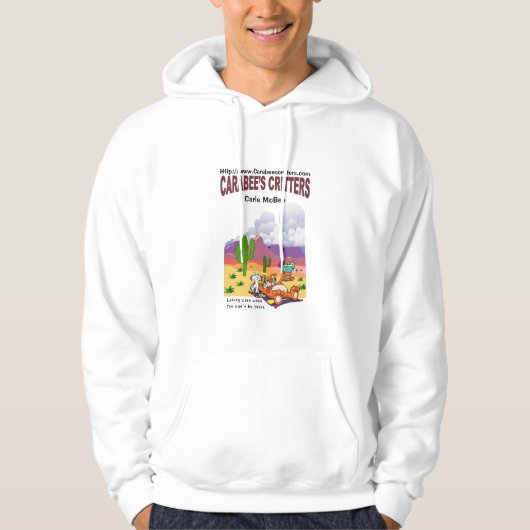 Sweat - shirt à capuche blanc (Devant)