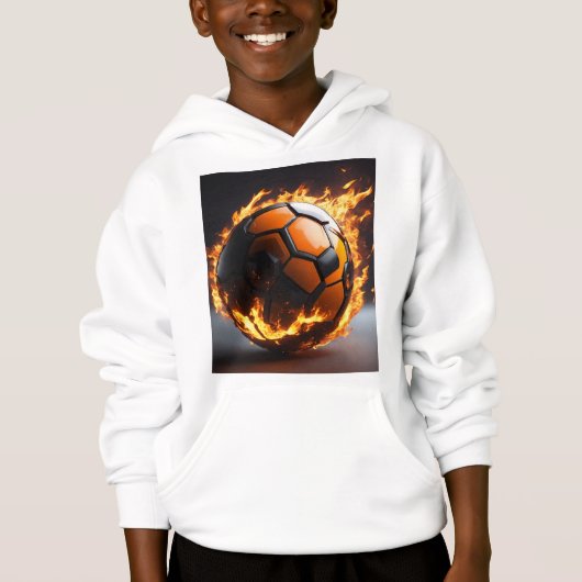 Sweat - shirt à capuche blanc (Devant)