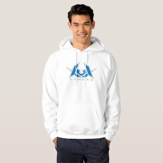 Sweat - shirt à capuche blanc (Devant entier)
