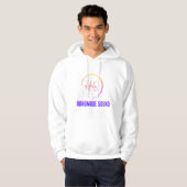Sweat - shirt à capuche blanc - HmS - Son artisana (Devant entier)