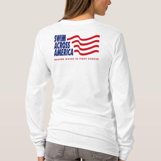 Sweat - shirt à capuche bleu de lt de SAA - dames (Dos)