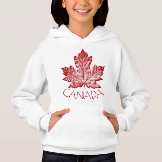 Sweat - shirt à capuche canadien Nom personnalisé (Devant)