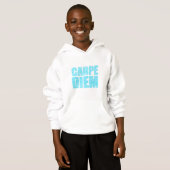 Sweat - shirt à capuche Carpe Diem (Devant entier)