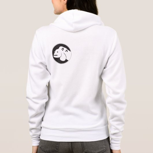 Sweat - shirt à capuche central de Fermeture (Dos)