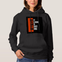 Sweat - shirt à capuche chic, message fort