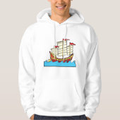 Sweat - shirt à capuche chinois de navires à voile (Devant)