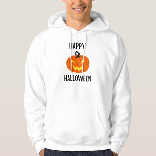 Sweat - shirt à capuche Citrouille Halloween (Devant)