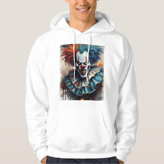 Sweat - shirt à capuche clown de cirque d'Hallowee