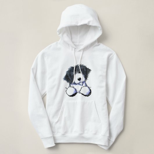 Sweat - shirt à capuche Collie à poches (Design devant)