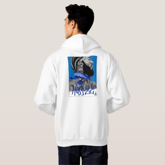 Sweat - shirt à capuche commémoratif Nipsey Hussle (Dos entier)
