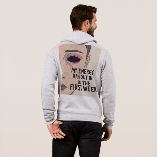 Sweat - shirt à capuche confortable pour hommes -  (Dos entier)