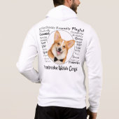 Sweat - shirt à capuche Corgi Traits (Dos)