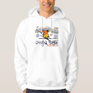 Sweat - shirt à capuche crêté d'altitude de ski