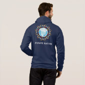 Sweat - shirt à capuche cultivé de nation (Dos entier)