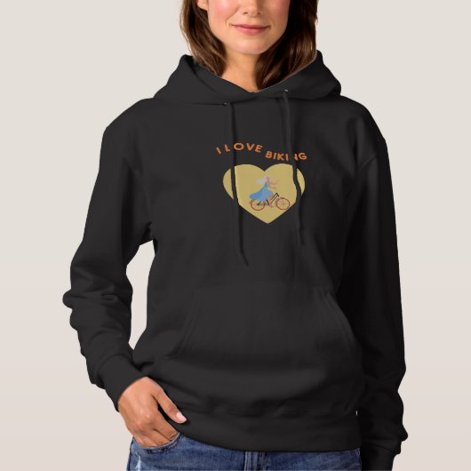 Sweat - shirt à capuche cycliste (Devant)