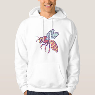 Sweat - shirt à capuche d'abeille coloré