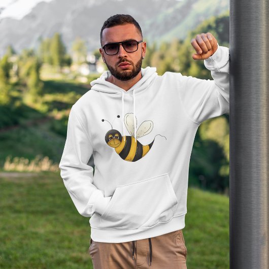 Sweat - shirt à capuche d'abeilles joyeux