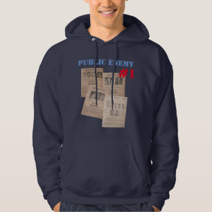 sweat - shirt à capuche d'affiche de l'ennemi publ