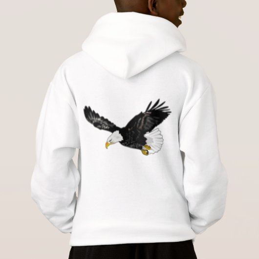Sweat - shirt à capuche d'aigle volant (Dos)