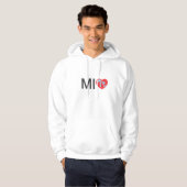 Sweat - shirt à capuche d'amour de MI (Devant entier)