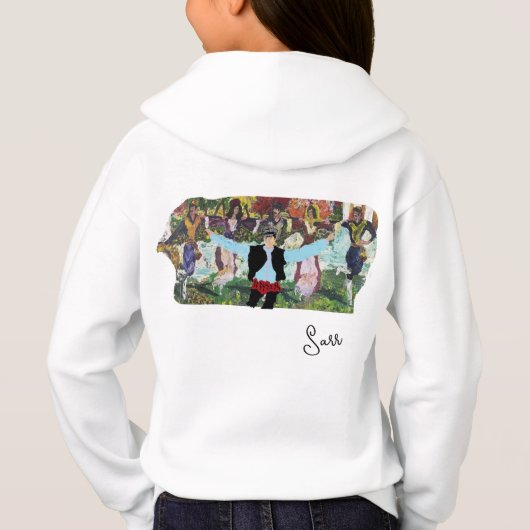 Sweat - shirt à capuche : Danseurs grecs (Dos)