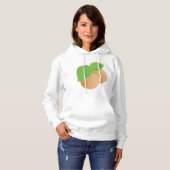 Sweat - shirt à capuche d'Apricots (Devant entier)