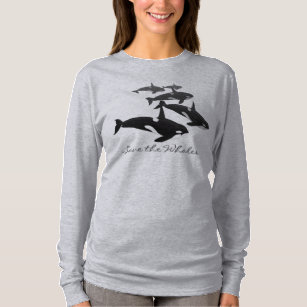 Sweat - shirt à capuche d'art de baleine d'orque
