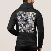 Sweat - shirt à capuche d'attaque arc-en-ciel (Dos)