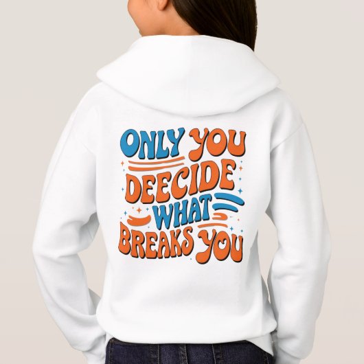 Sweat - shirt à capuche d'autonomisation rétro - ' (Dos)