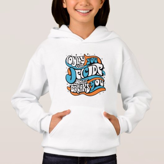 Sweat - shirt à capuche d'autonomisation rétro - ' (Devant)
