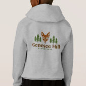 Sweat - shirt à capuche d'avant de fermeture (Dos)