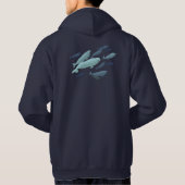 Sweat - shirt à capuche de baleines de Beluga Unis (Dos)