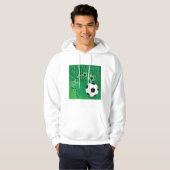 Sweat - shirt à capuche de balle de football (Devant entier)