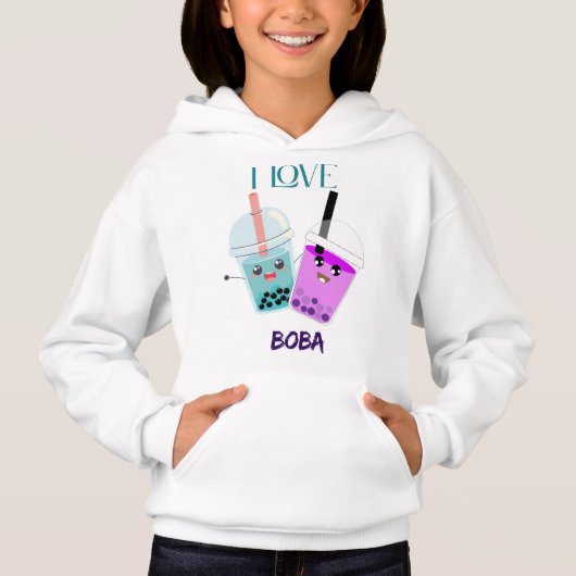 Sweat - shirt à capuche de basculement de fille (Devant)