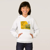 Sweat - shirt à capuche de basculement de fille (Devant entier)